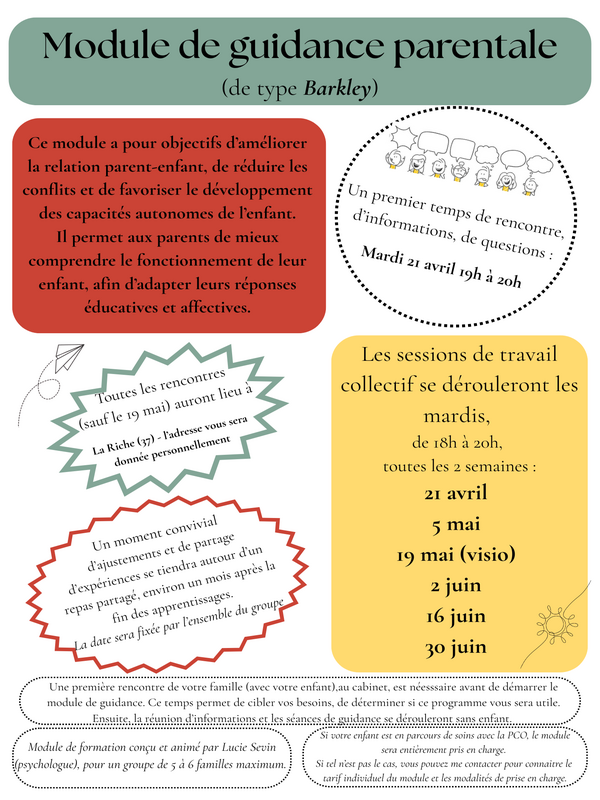 Guidance parentale R&eacute;sistance Non Violente TDAH HPI TOP Tours